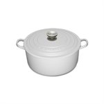 Cocotte ronde blanc pur 20 cm Le Creuset